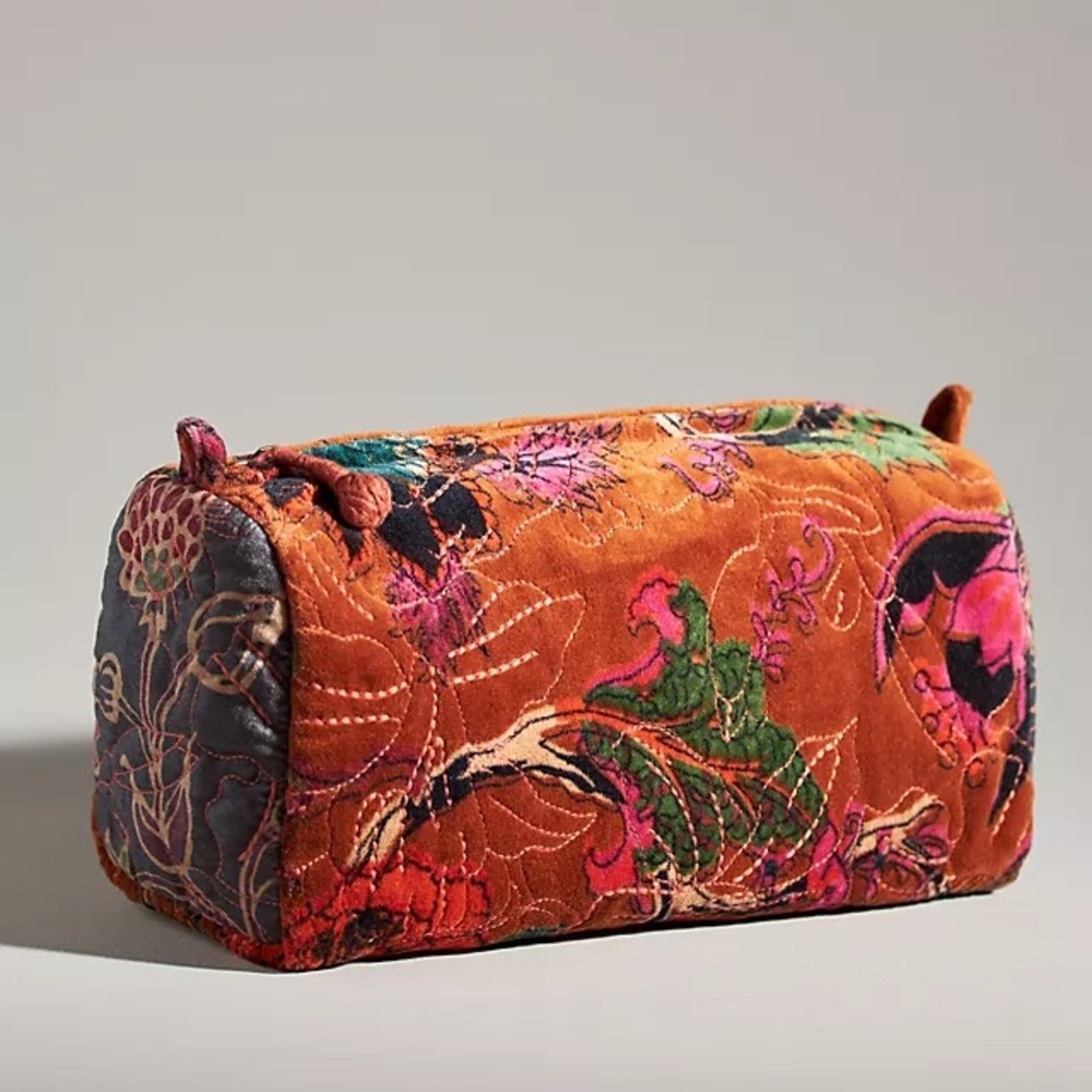 ISO ANTHROPOLOGIE QUILTED COSMETIC POUCH!